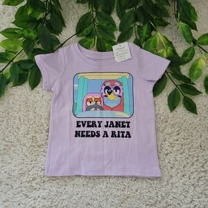 Baby Girl Light Purple Bluey Shirt (12-18 Months)